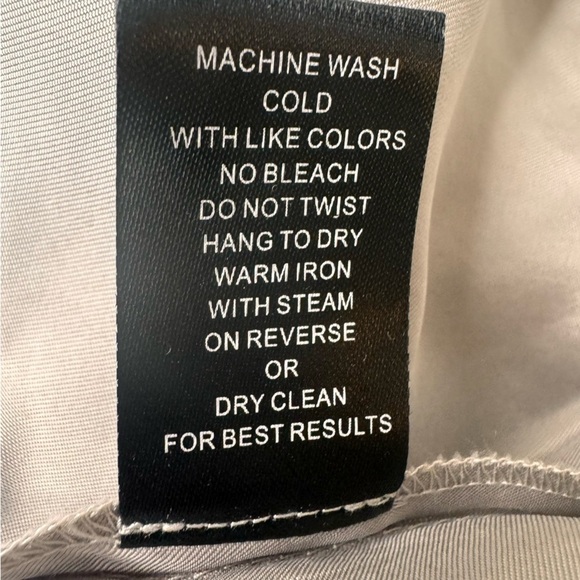 Stella Carakasi Grey Scoop Neck Lagenlook Assymetrical Hem Mid Dress Pockets - Picture 11 of 11